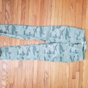 Old Navy Green Camouflage Women Jeans